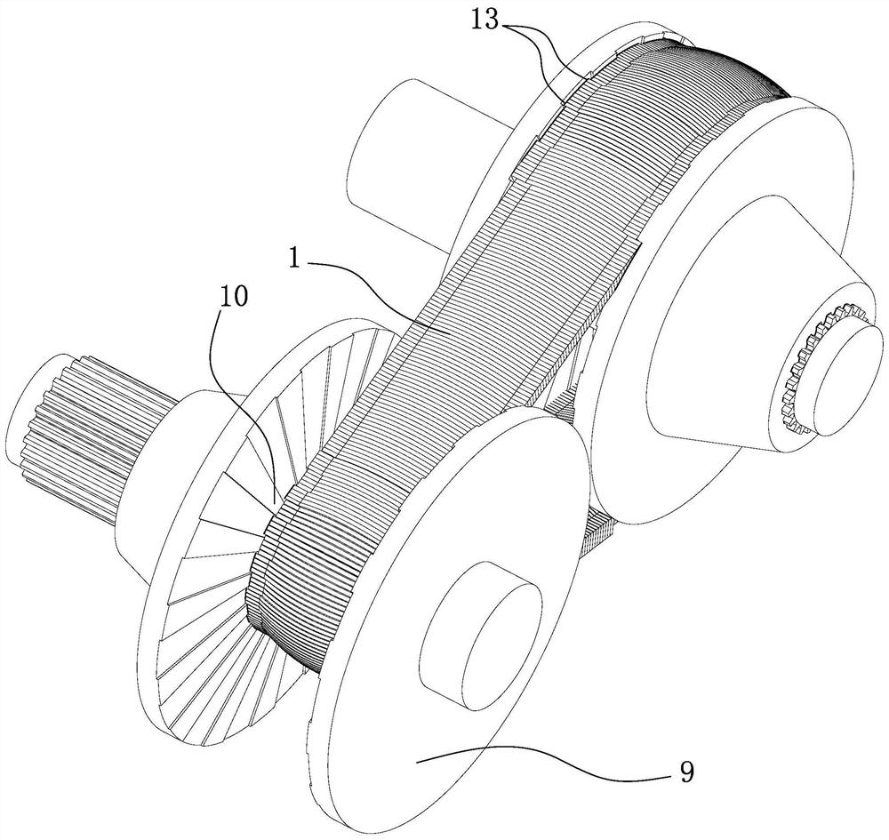 Moving plate continuously variable transmission belt