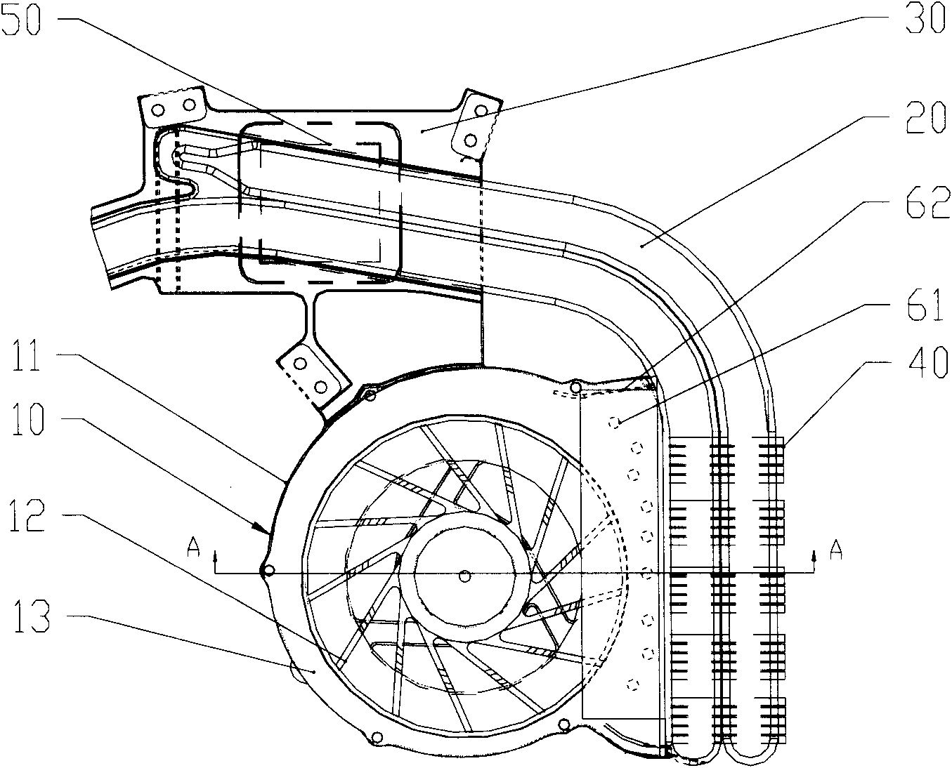 Noise-reducing hardware combination and computer