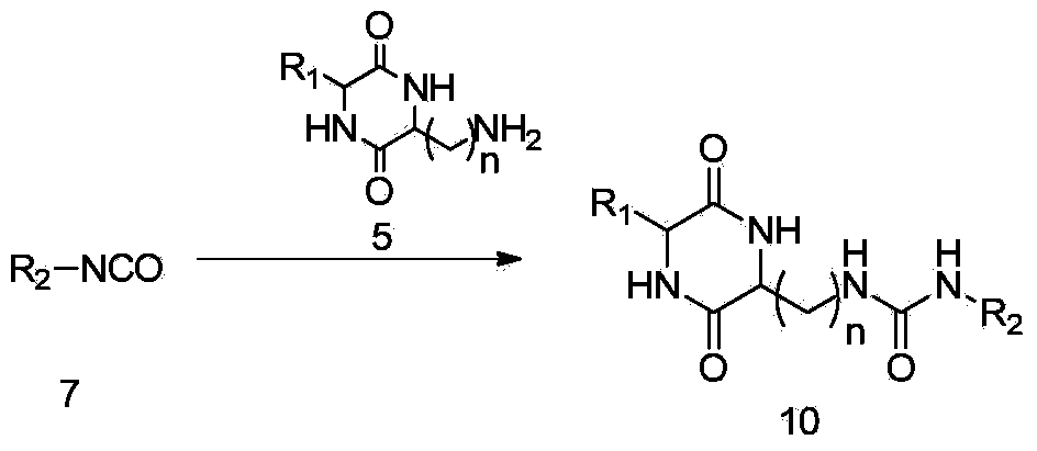 Piperazinedione derivative and preparation and application thereof
