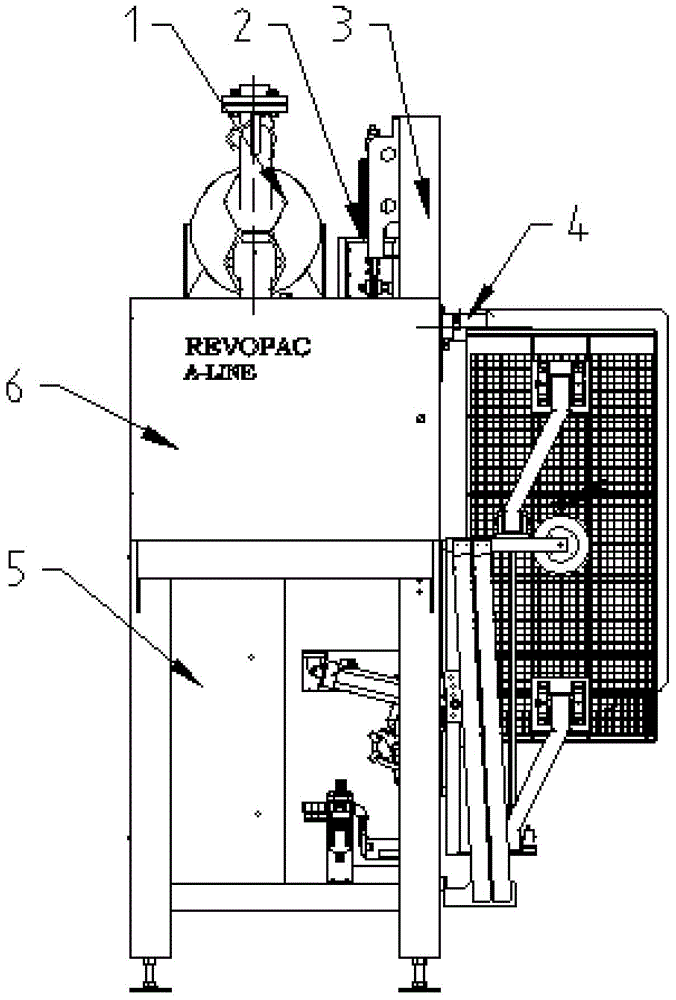 Pumping type valve bag packing machine