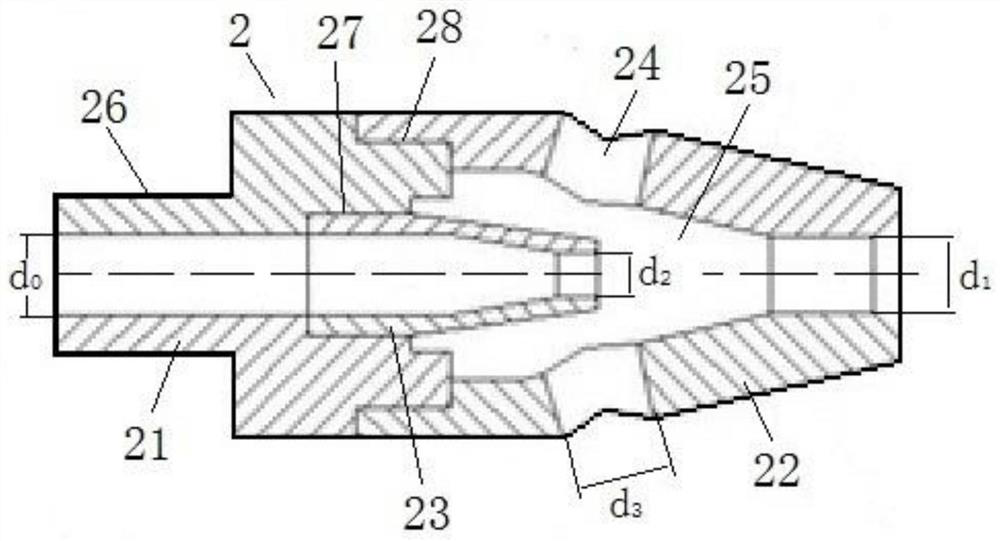 Abrasive jet system for cutting downhole casing and method of use thereof