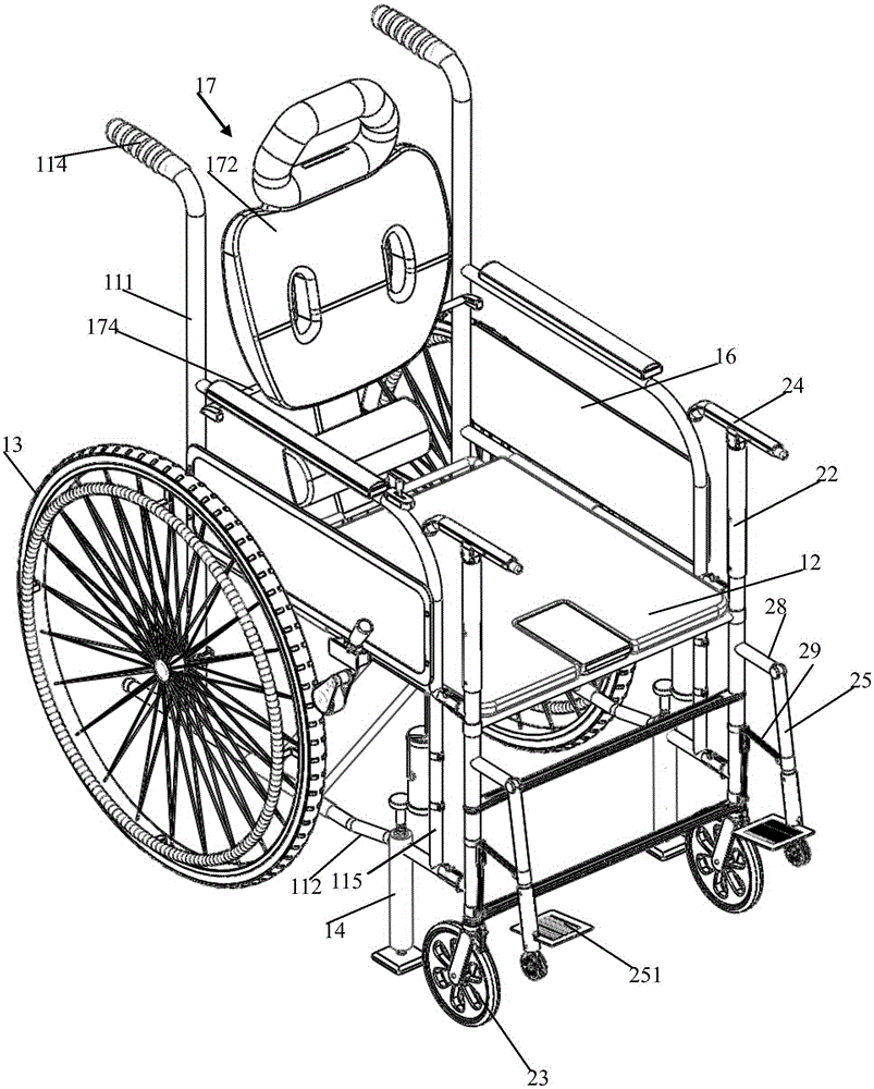 Multifunctional separating power-assisted wheelchair