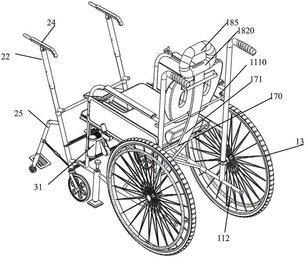 Multifunctional separating power-assisted wheelchair
