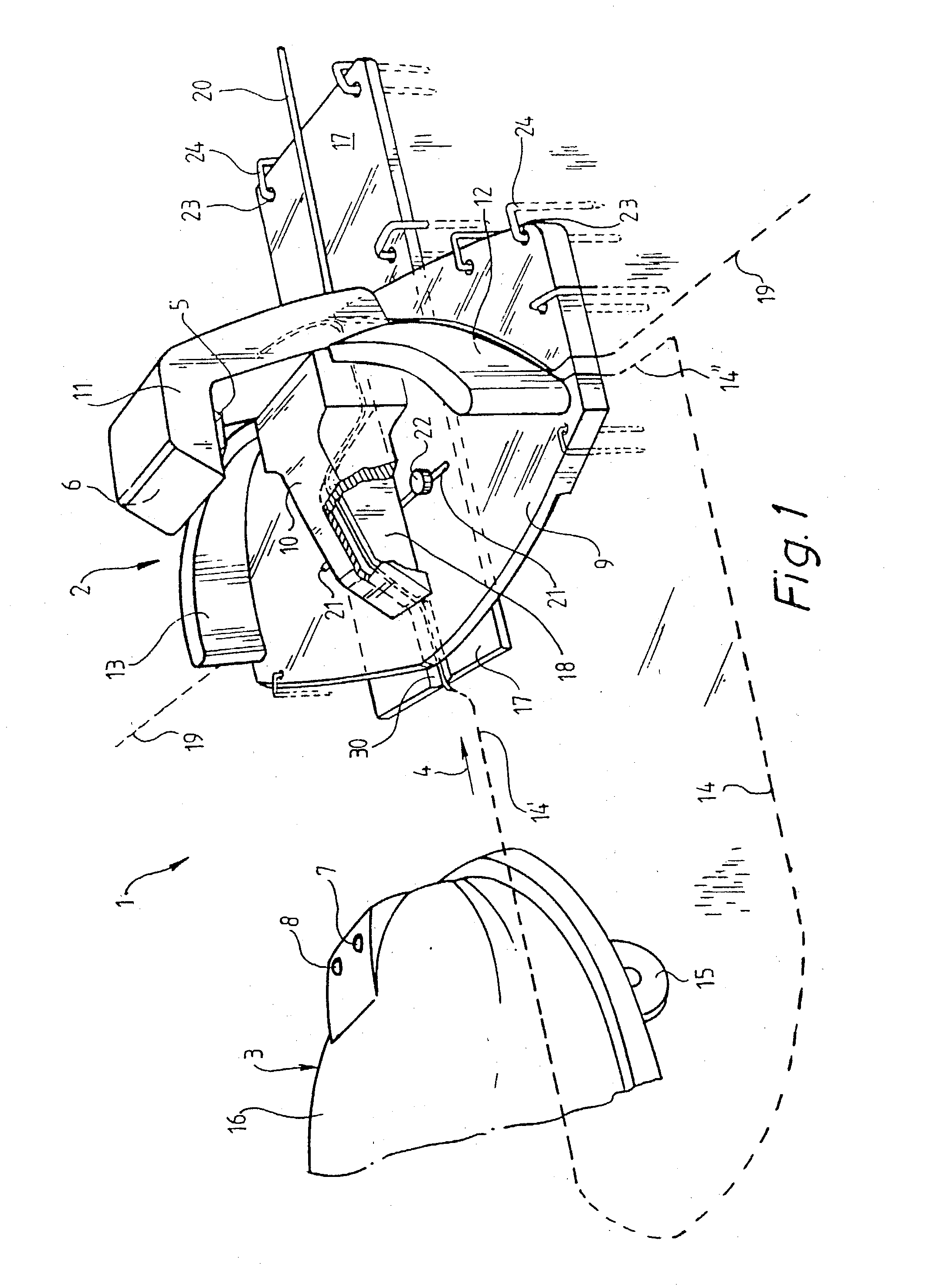 Docking system for a self-propelled working tool