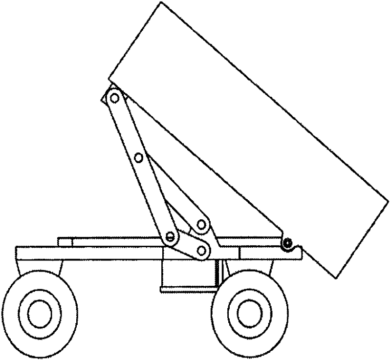 Mechanical electric lifting mechanism for dump truck