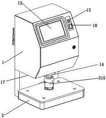 Rotary stamping machine head and stamping machine