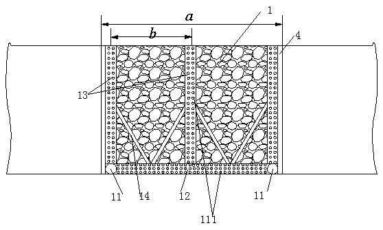 Three-dimensional grouting construction method of gangue filling in horizontal working face of short-wall roadway