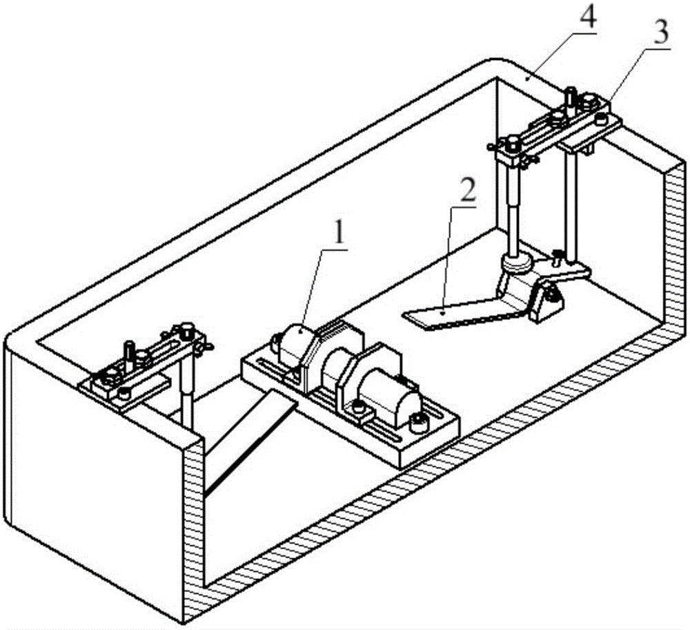 Adjusting and positioning device for low-temperature tank test piece