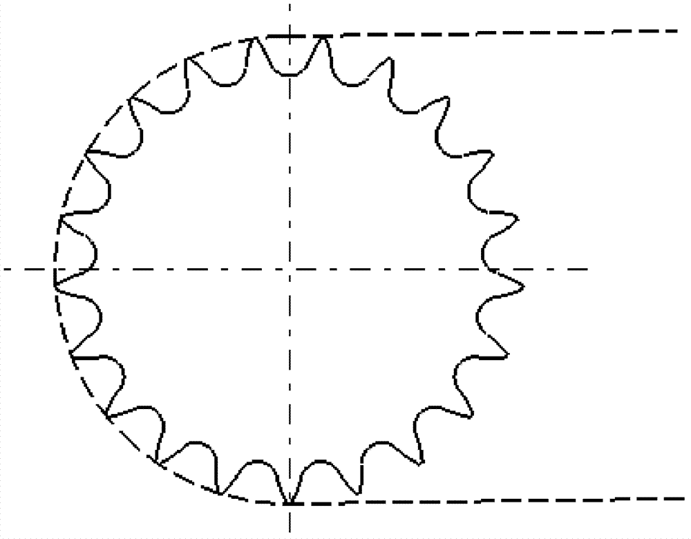 Bi-pitch and variable-pitch tooth-shaped conveyer chain