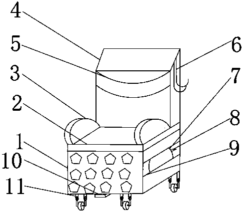 Convenient-to-move sofa provided with inflatable bag