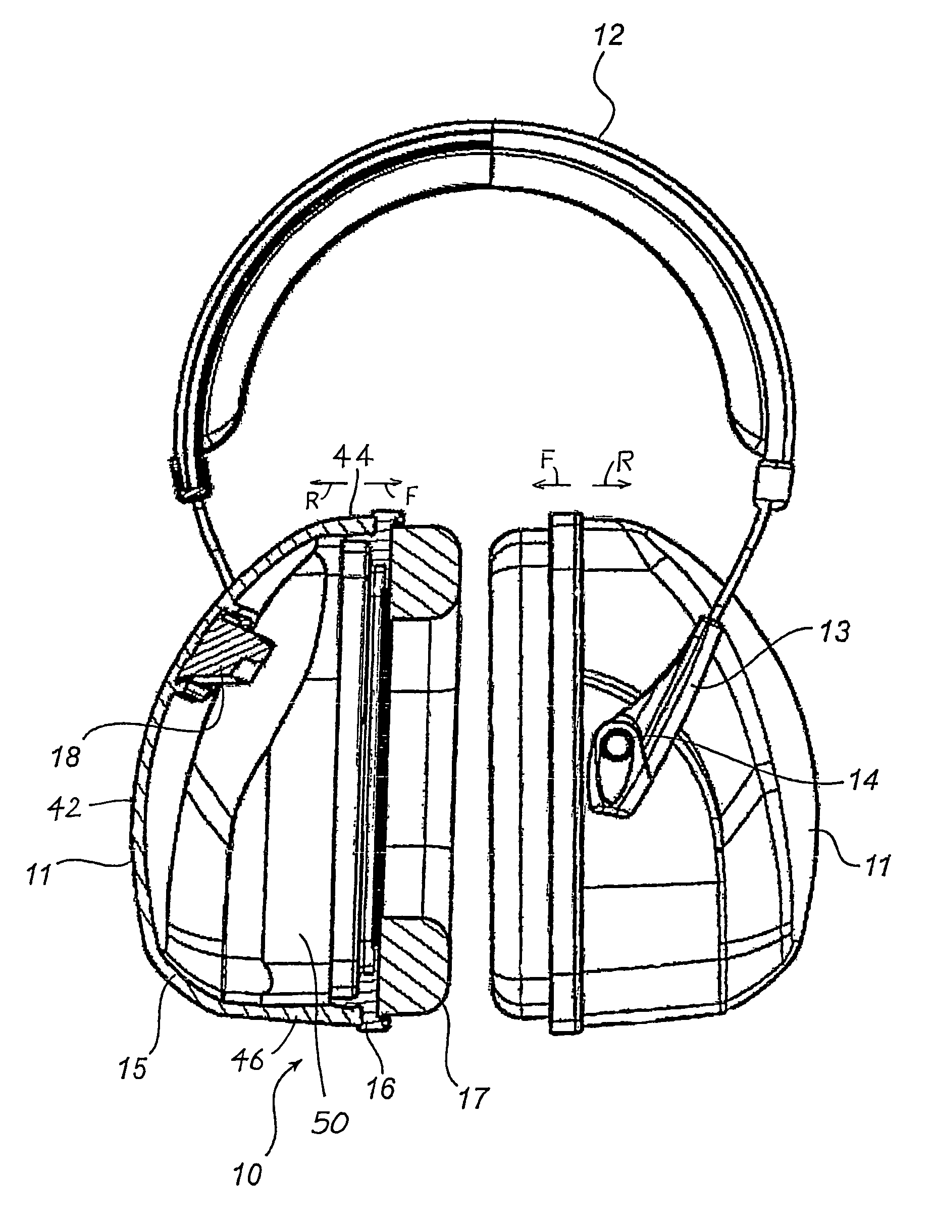 Cap for use as hearing protection