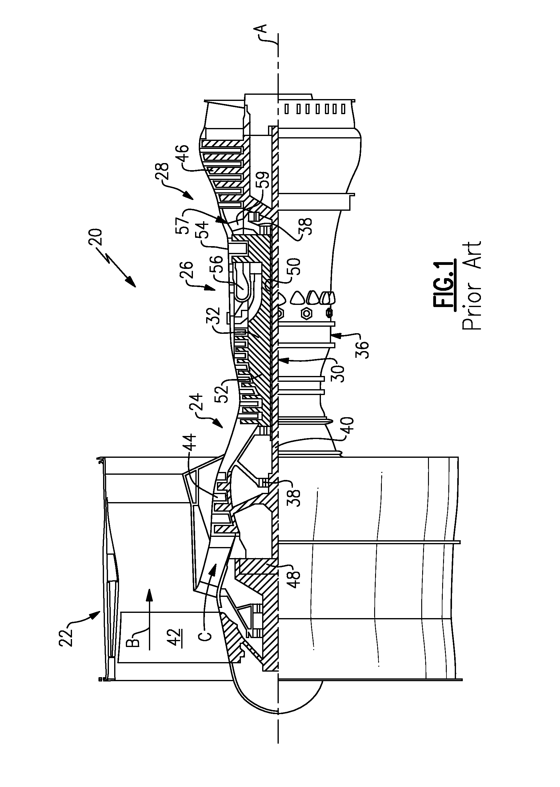 Anti-icing core inlet stator assembly for a gas turbine engine