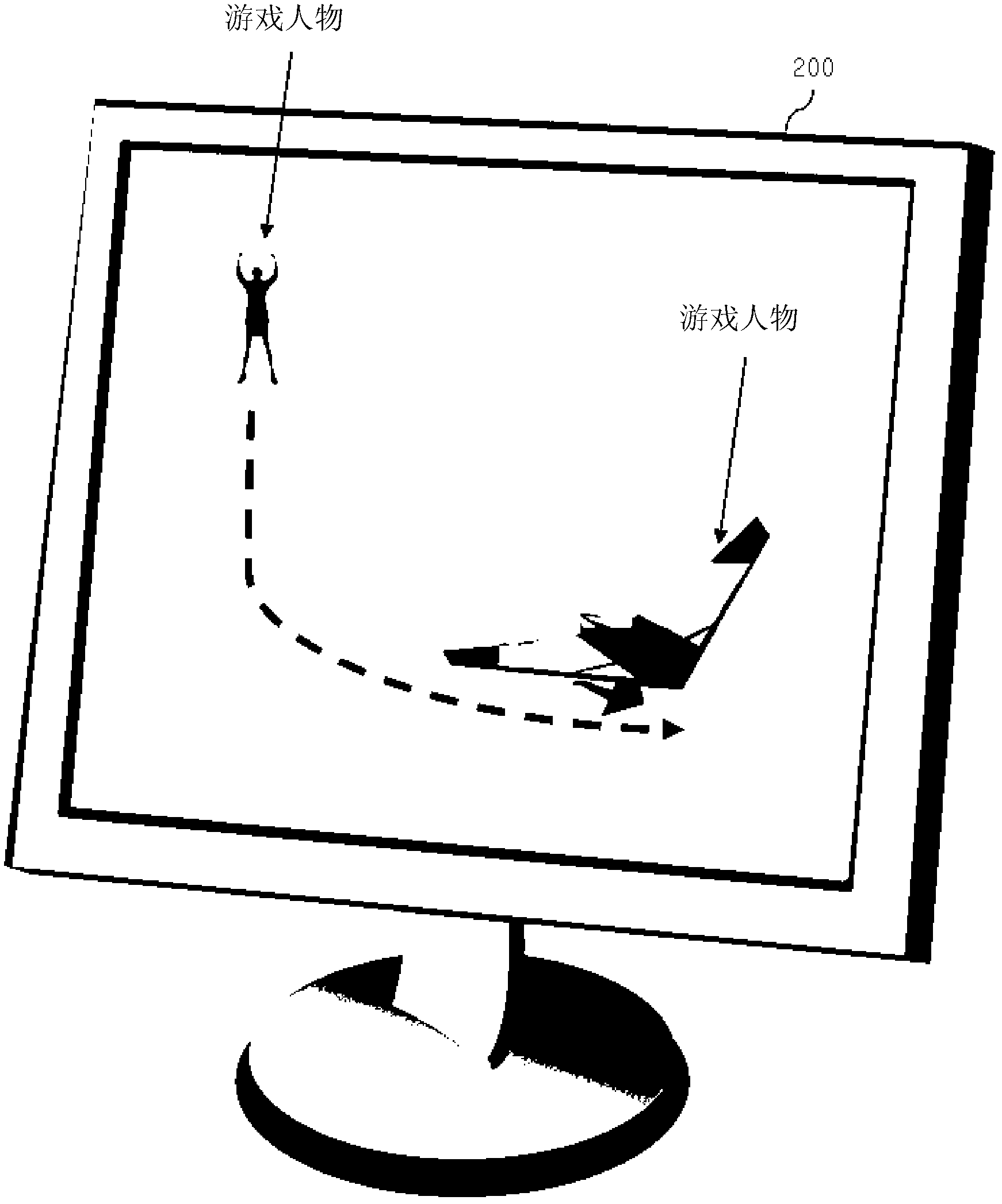 Device And Method For Controlling The Movement Of A Games Character