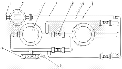 Fast cooling device for steam turbine