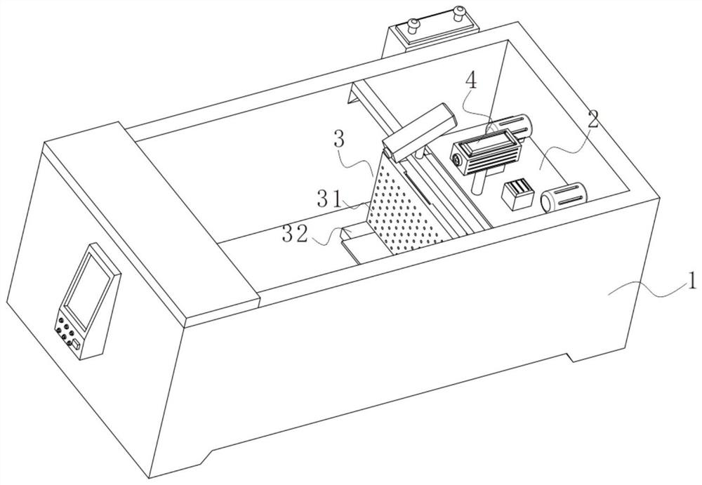 Wharf ship impact simulation test box capable of avoiding simultaneous vibration