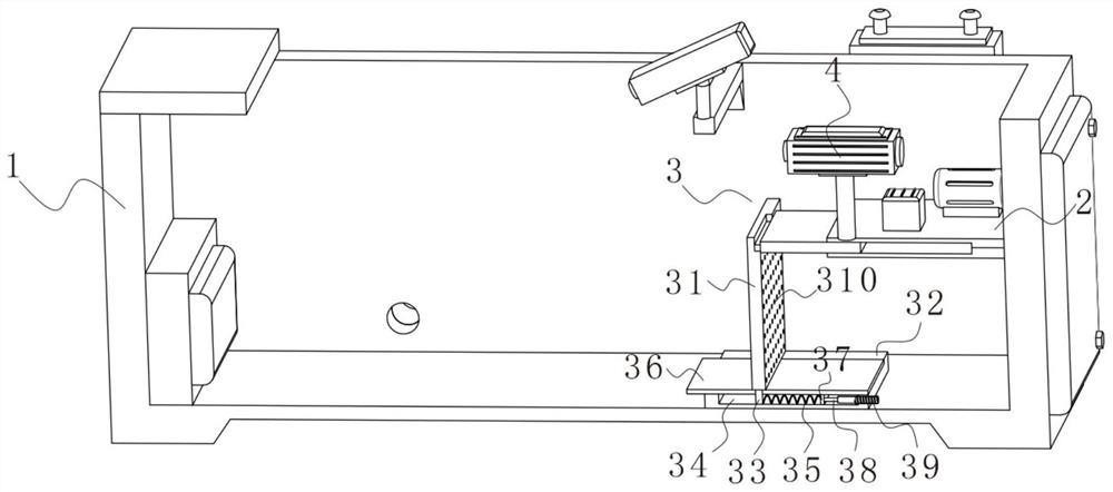 Wharf ship impact simulation test box capable of avoiding simultaneous vibration