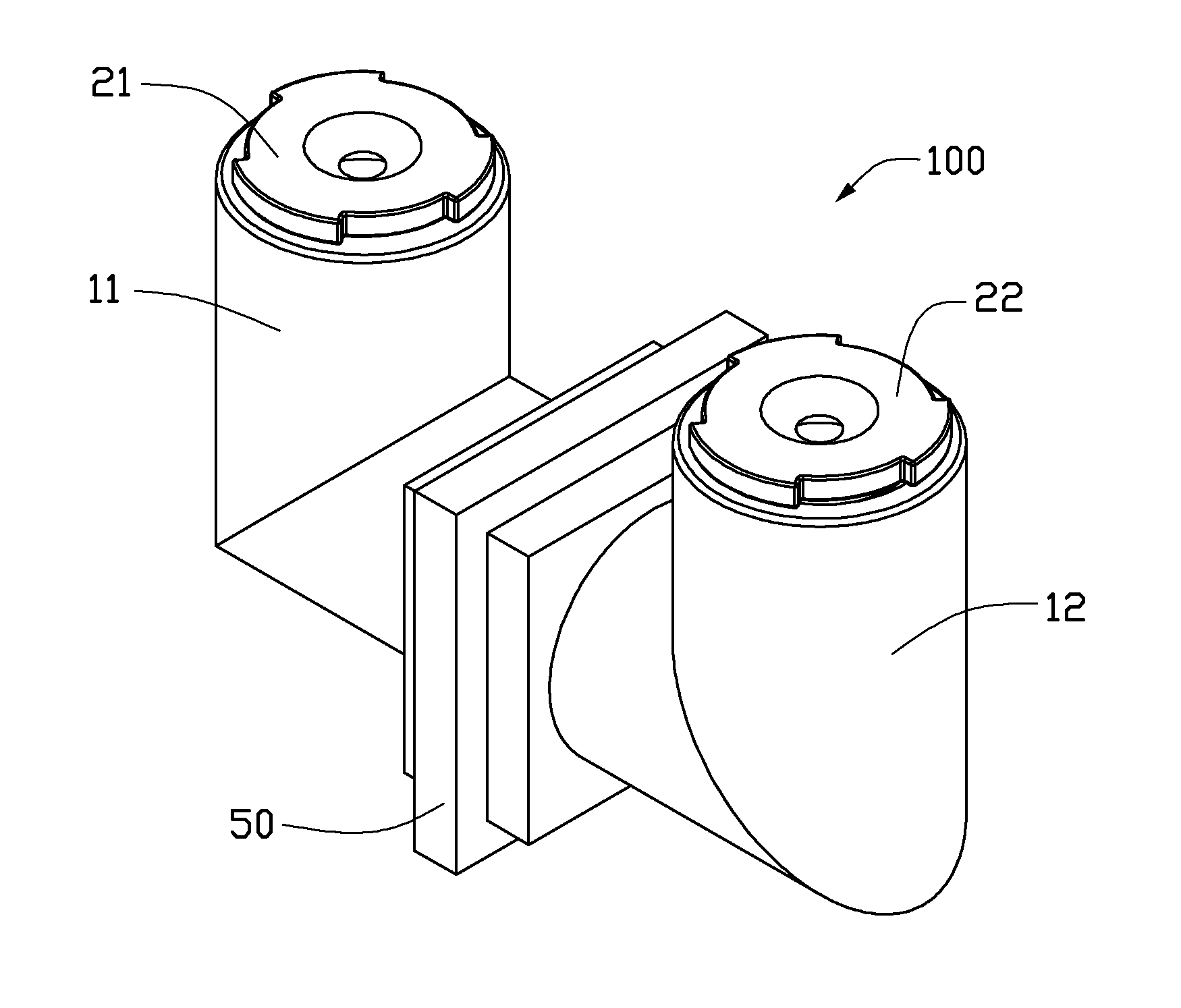 Camera module with dual lens modules and image sensors