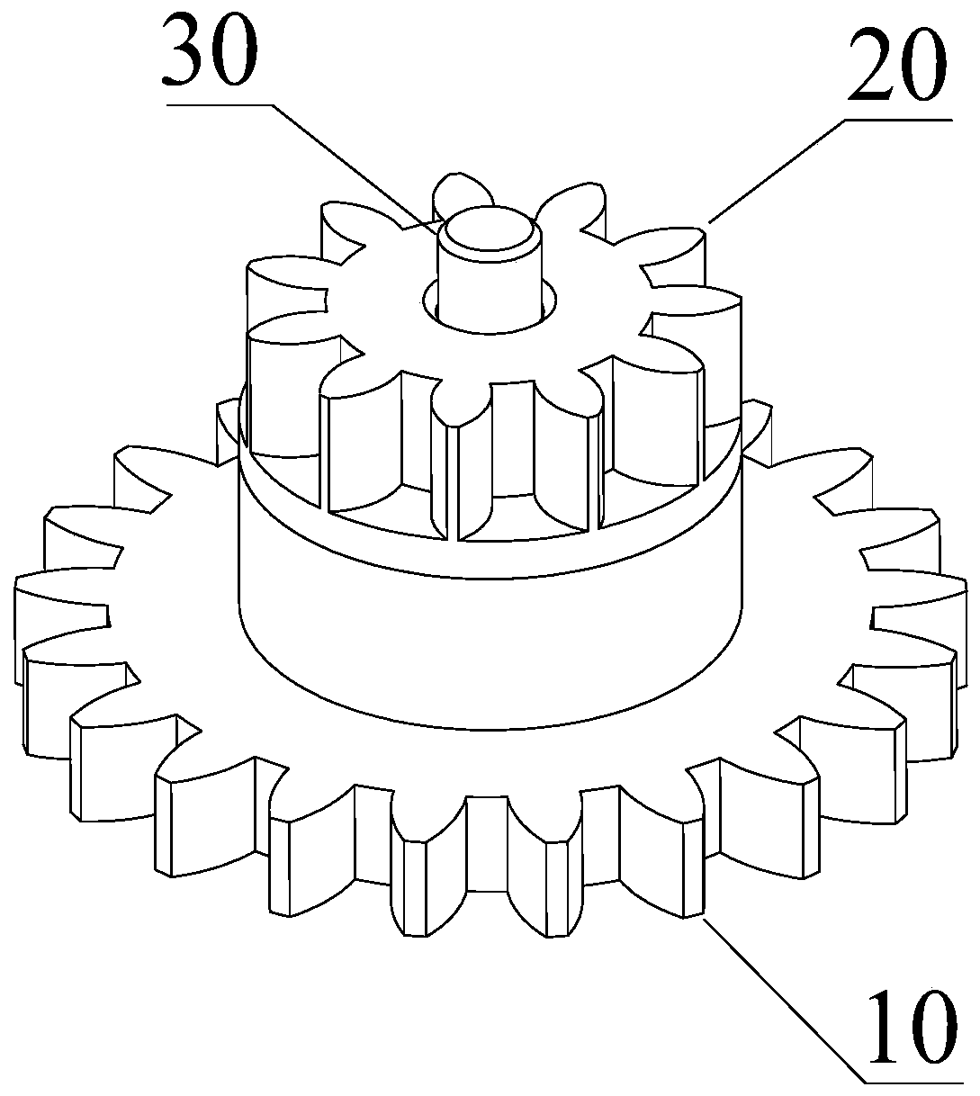 Overload protection gear for intelligent lock