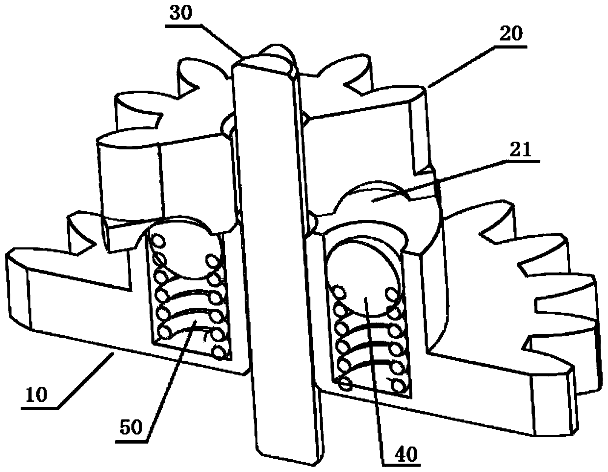 Overload protection gear for intelligent lock