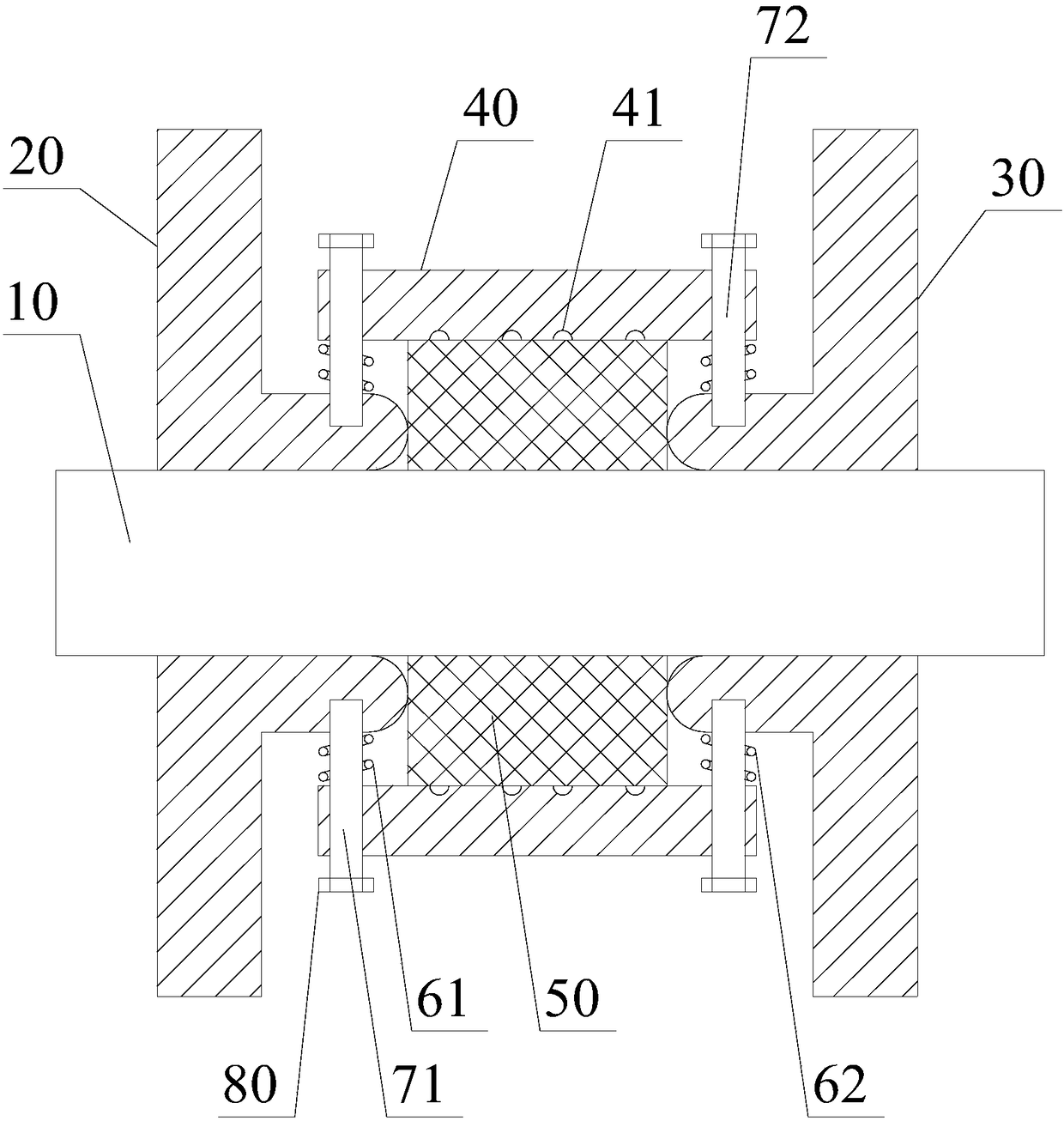 Automobile rotation shaft movable sealing device