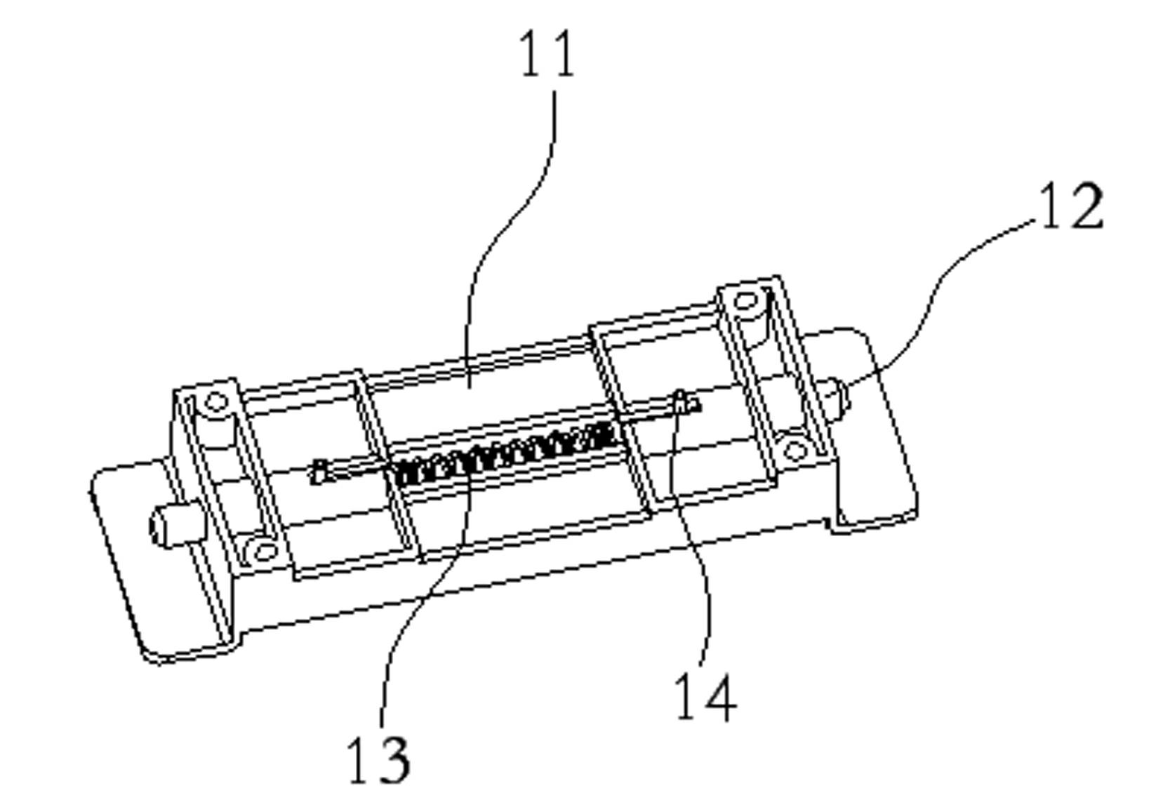 Integrally inclined gear-shifting mechanism of vehicle-mounted kid safety restraint system on automobile