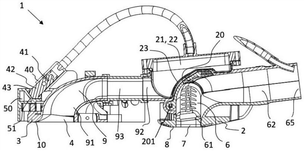 Vacuum cleaner nozzle incorporating first suction head and second suction head