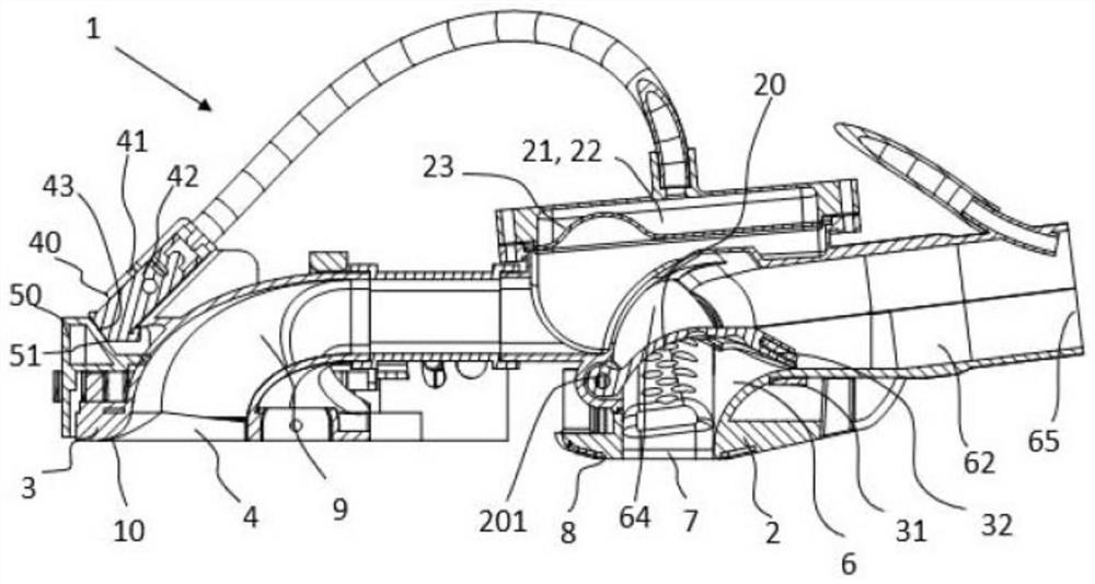 Vacuum cleaner nozzle incorporating first suction head and second suction head