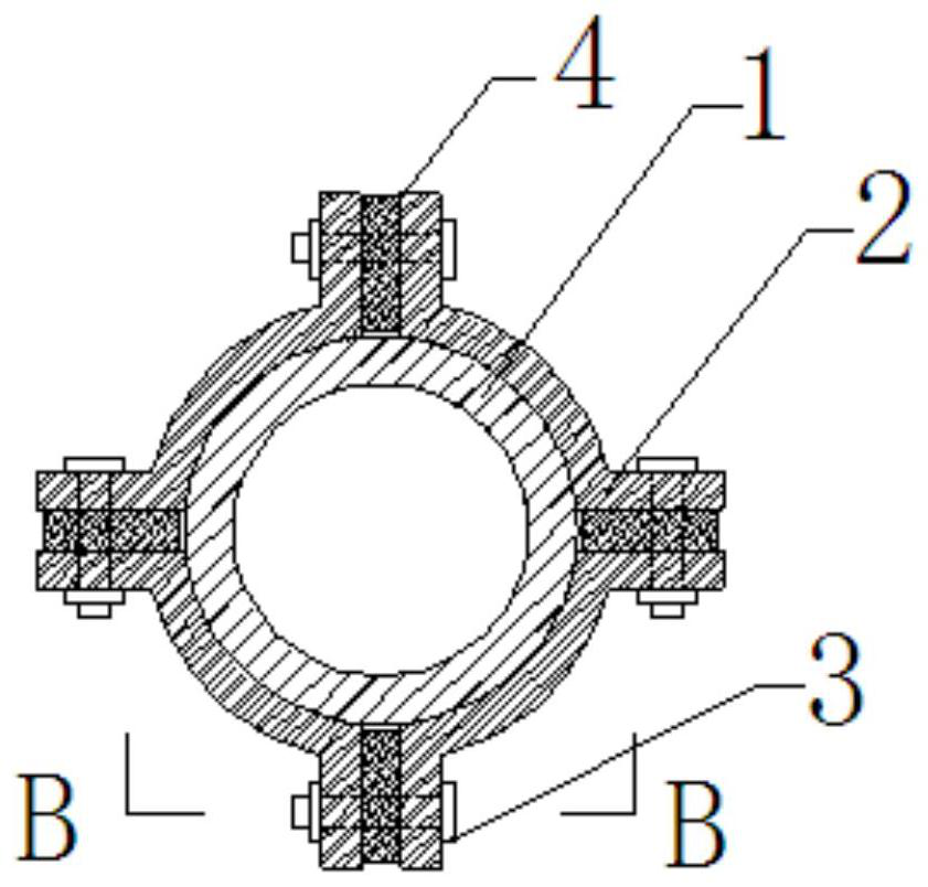 A detachable anti-buckling reinforcement device for a power transmission tower