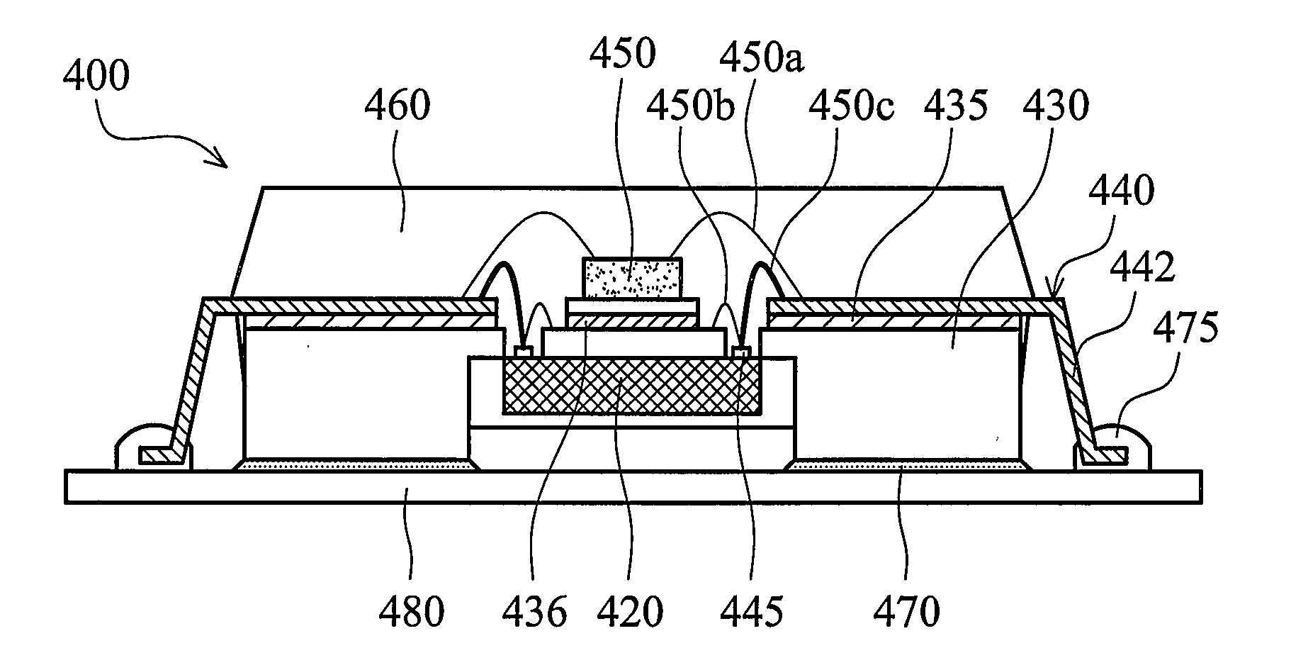 Leadframe on heat sink (LOHS) semiconductor packages and fabrication methods thereof