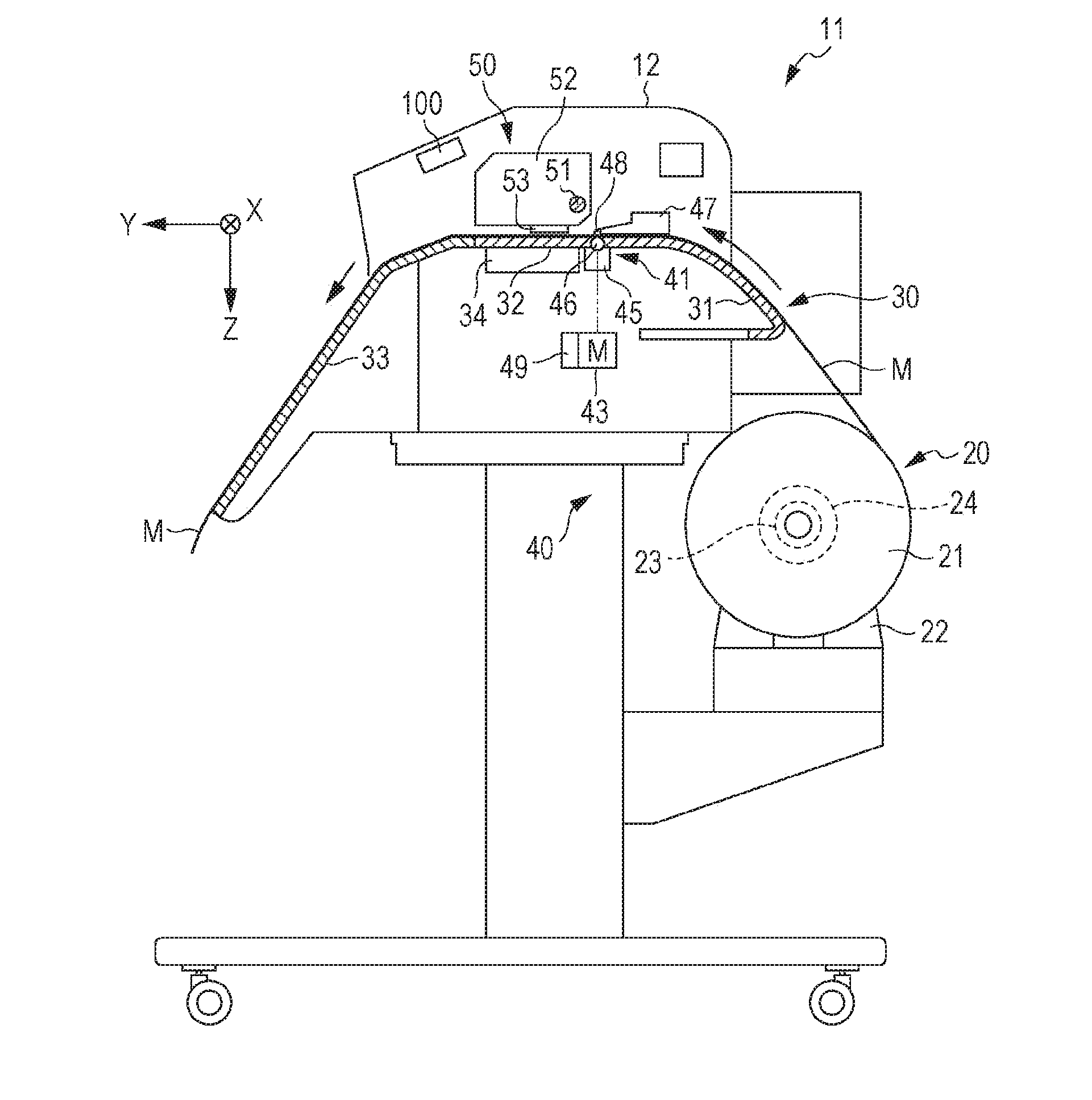 Transport Apparatus and Printer Apparatus