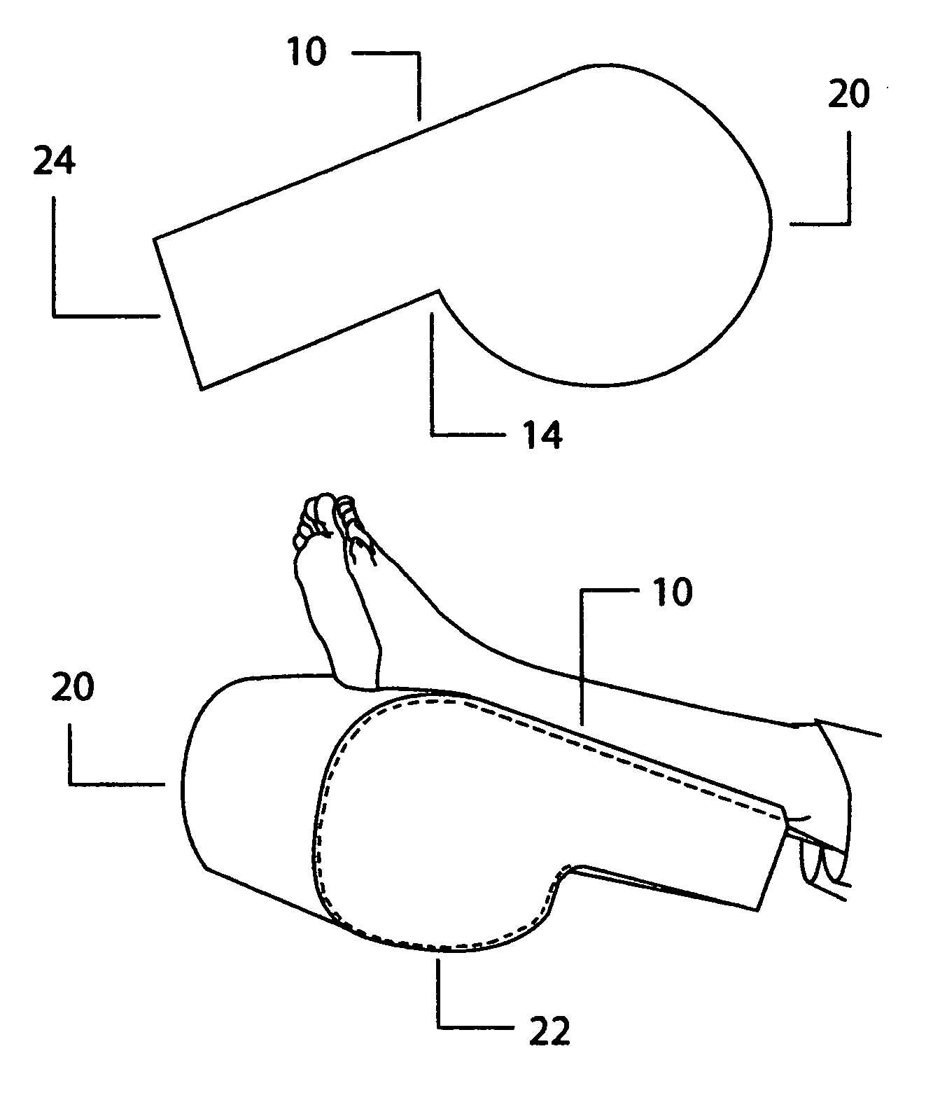 Lower leg and foot pillow