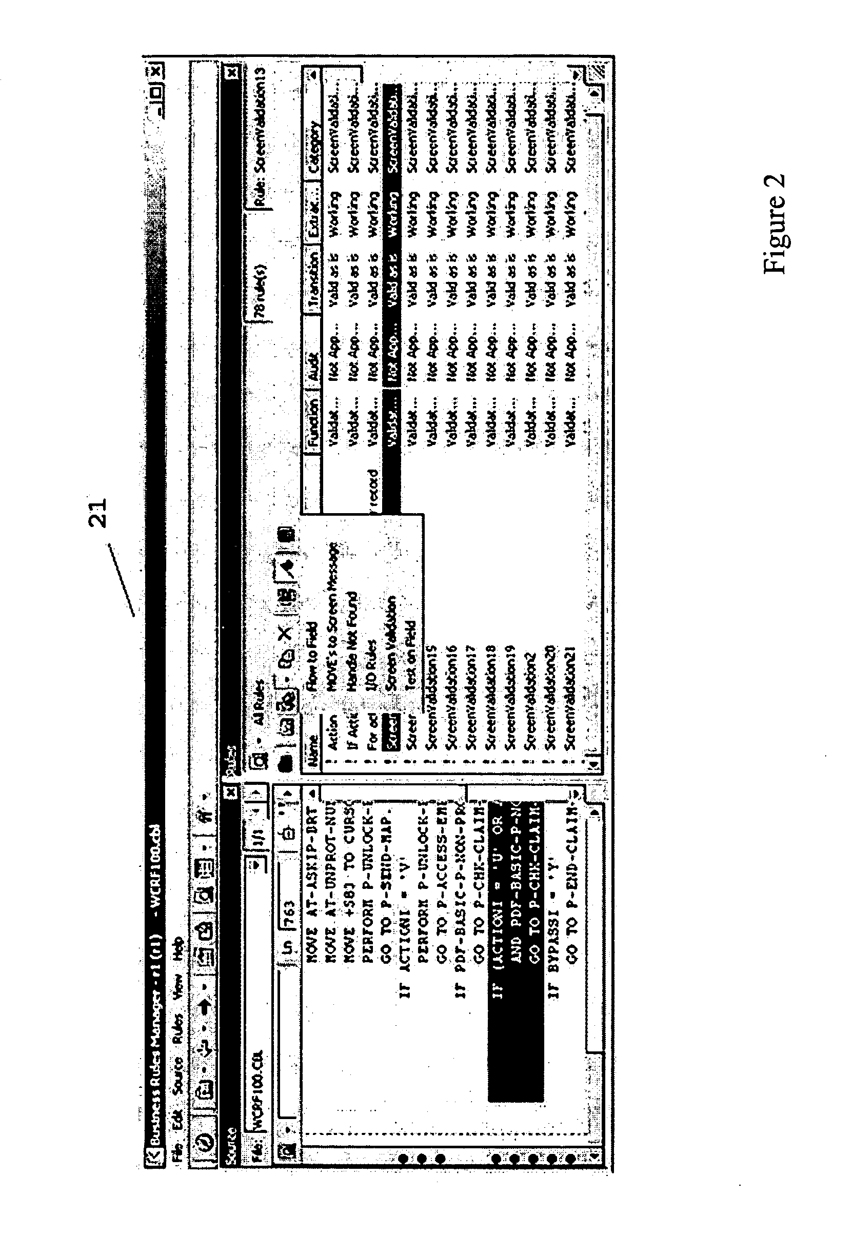 System and method for business rule identification and classification