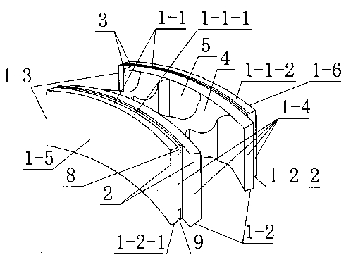 Prefabricate building block used for assembling wall of well