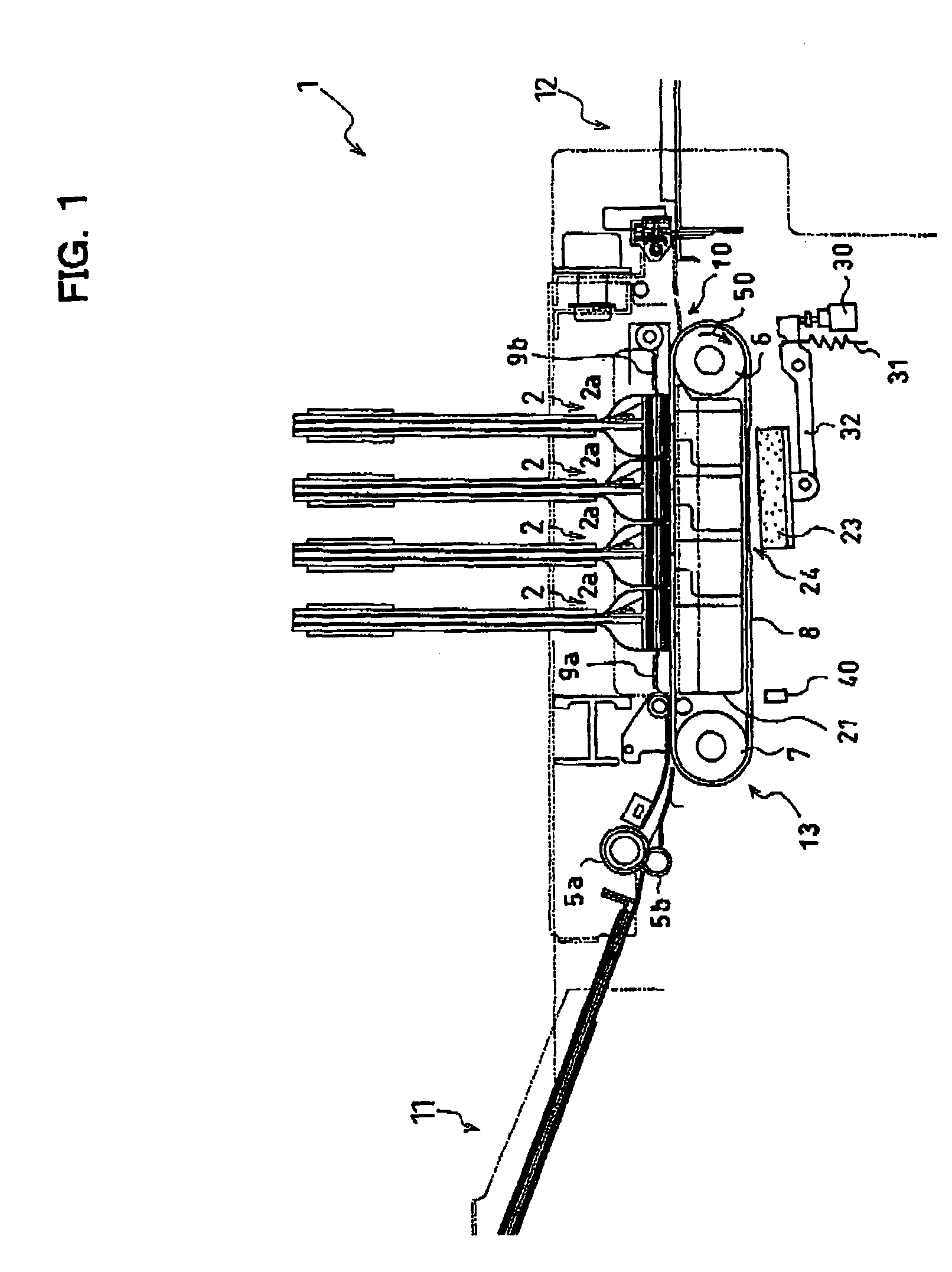 Belt conveying mechanism for ink-jet recording apparatus and ink-jet recording apparatus including it