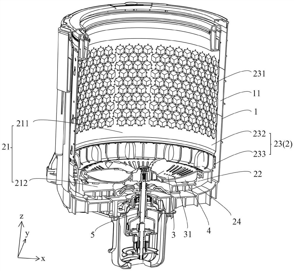 Barrel assembly and clothes processing device