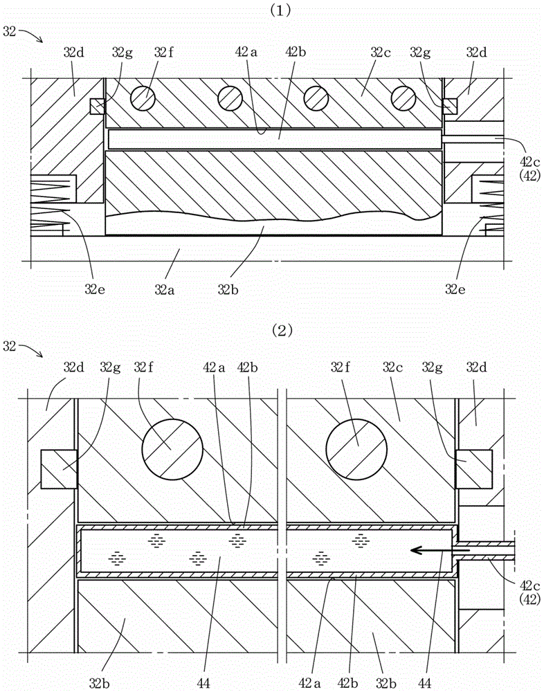 Compression resin packaging method and compression resin packaging device for electronic components