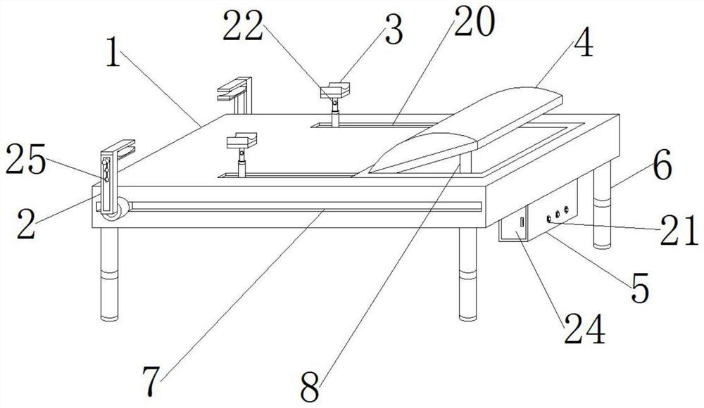 Supporting device for limb skin grafting operation in burn and plastic surgery