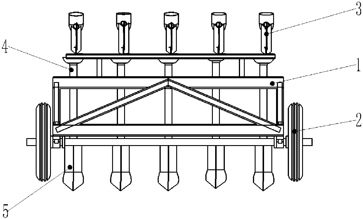 A small-size vibrating type flax breeding and strip sowing machine