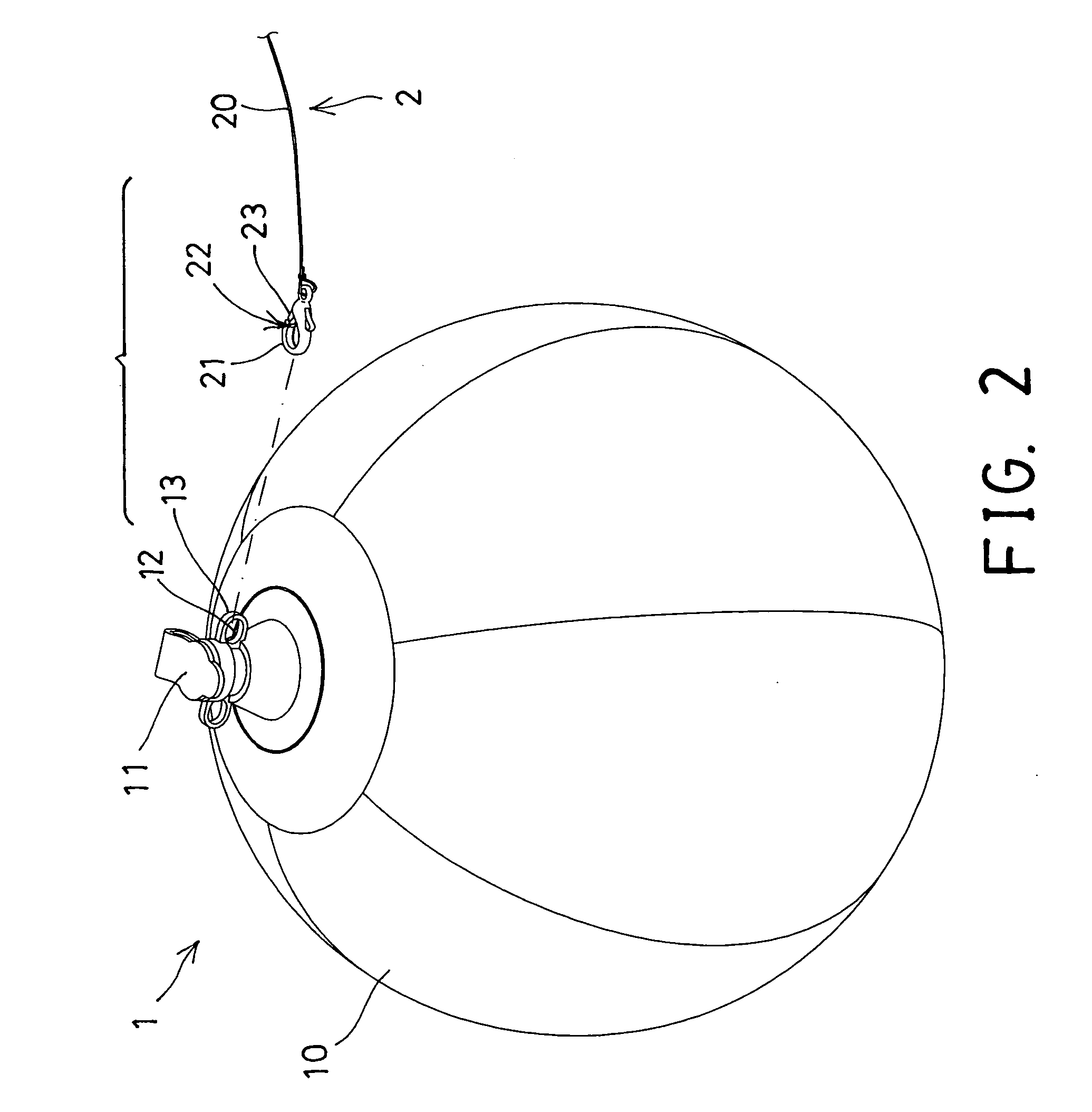 Coupling assembly for inflating members