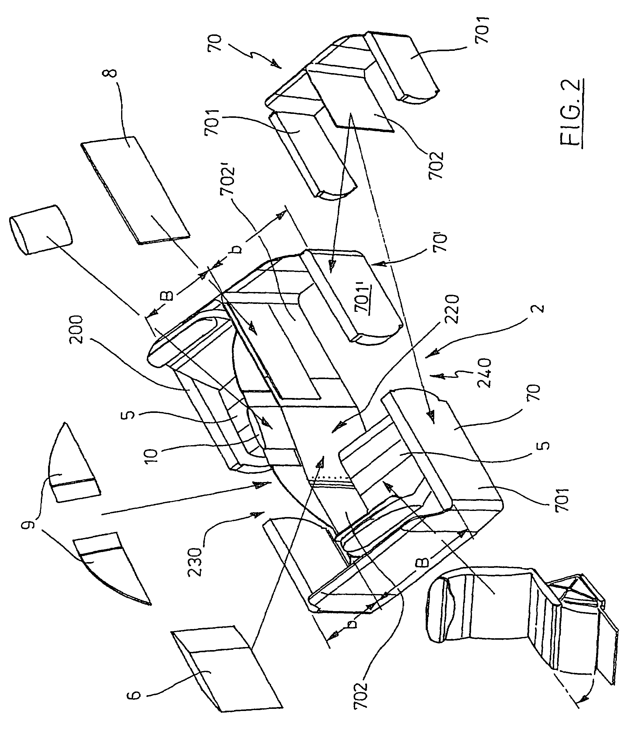 Passenger seat unit, in particular for commercial aircraft