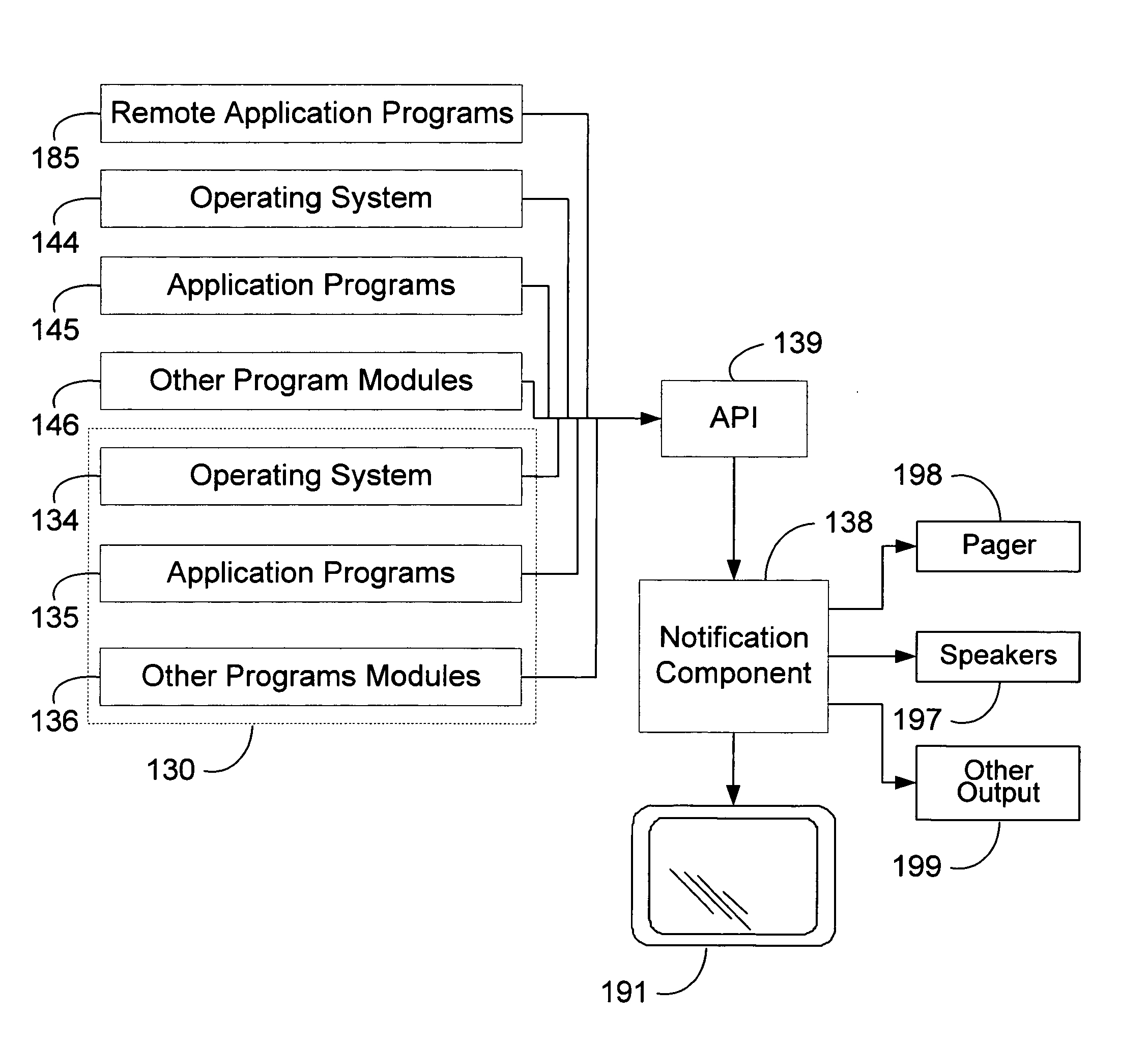 Method and system for displaying transient notifications