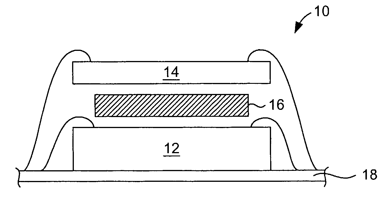 Spacer with passive components for use in multi-chip modules
