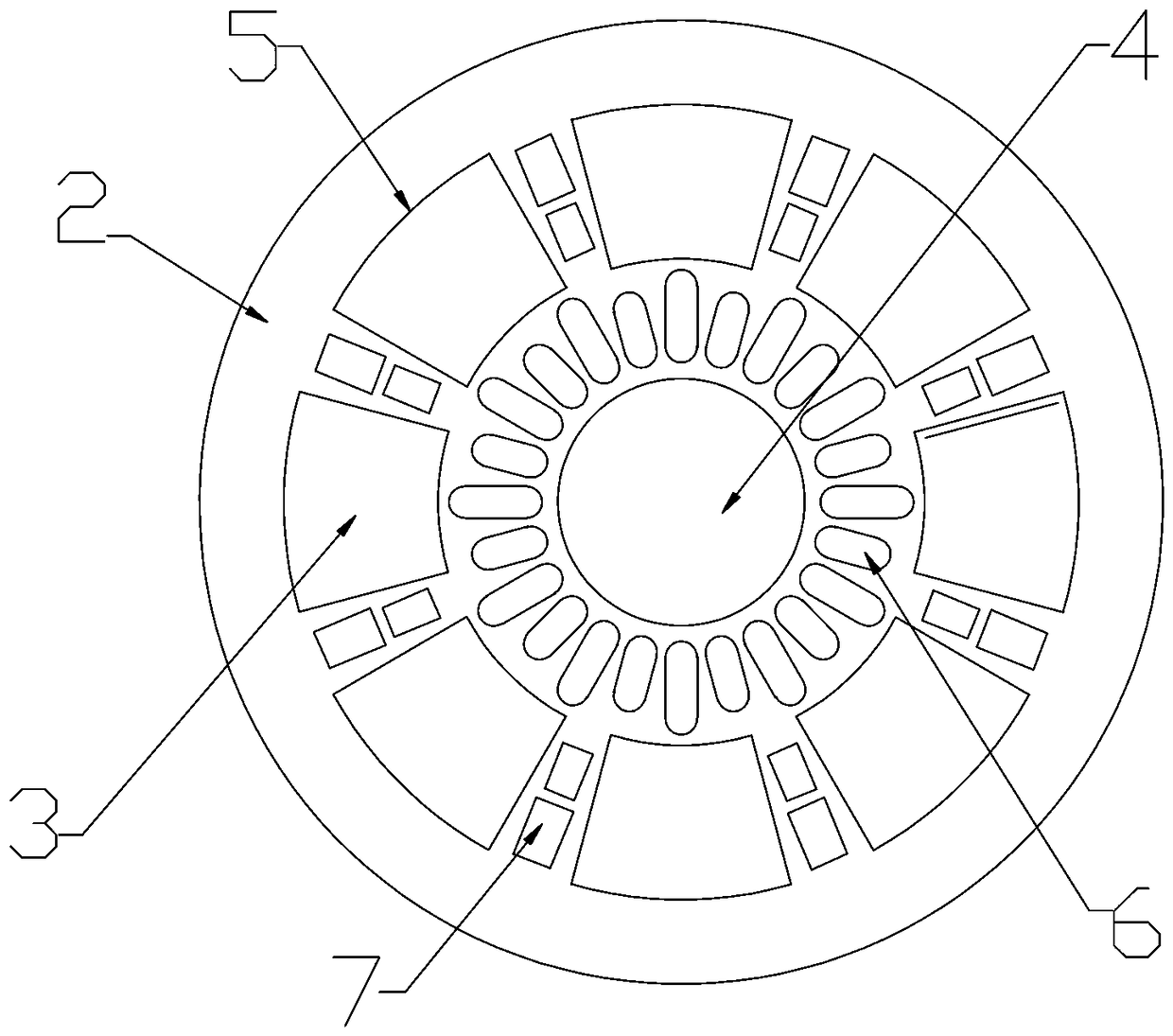 Fixing structure for magnetic steel of rotor of disk-type motor