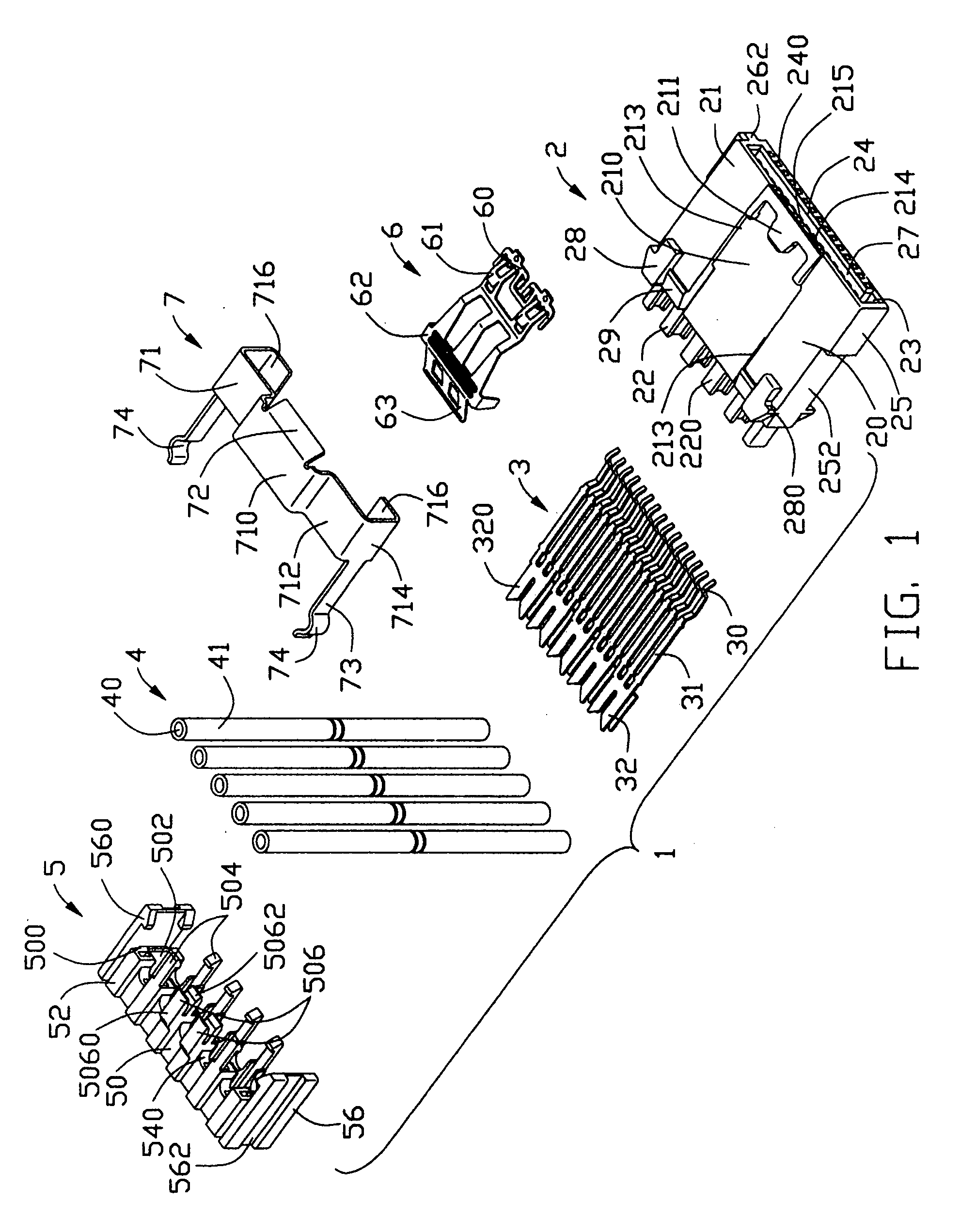 Cable end connector having a latching device and an unlatching actuator