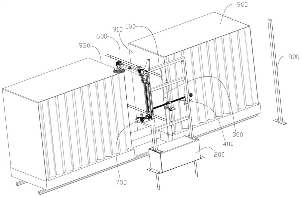 Railway freight car external cleaning robot and control method thereof