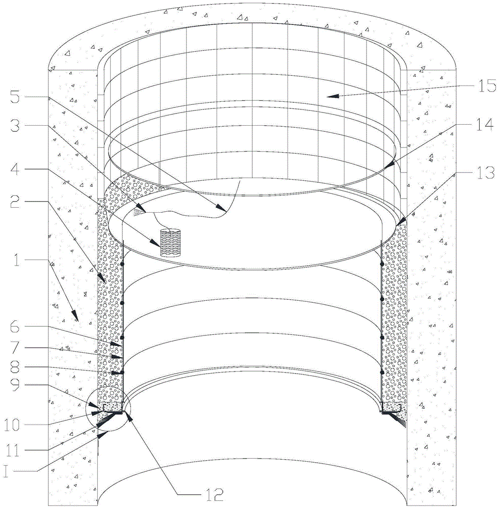 Curing technology of frozen shaft concrete inner layer shaft wall with liquid foam