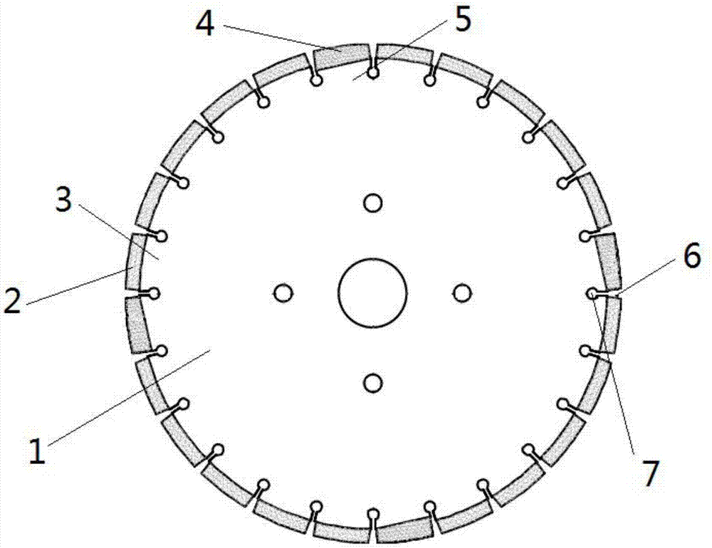Formula for manufacturing of blank body of combined saw blade tip used for cutting black bricks and red bricks