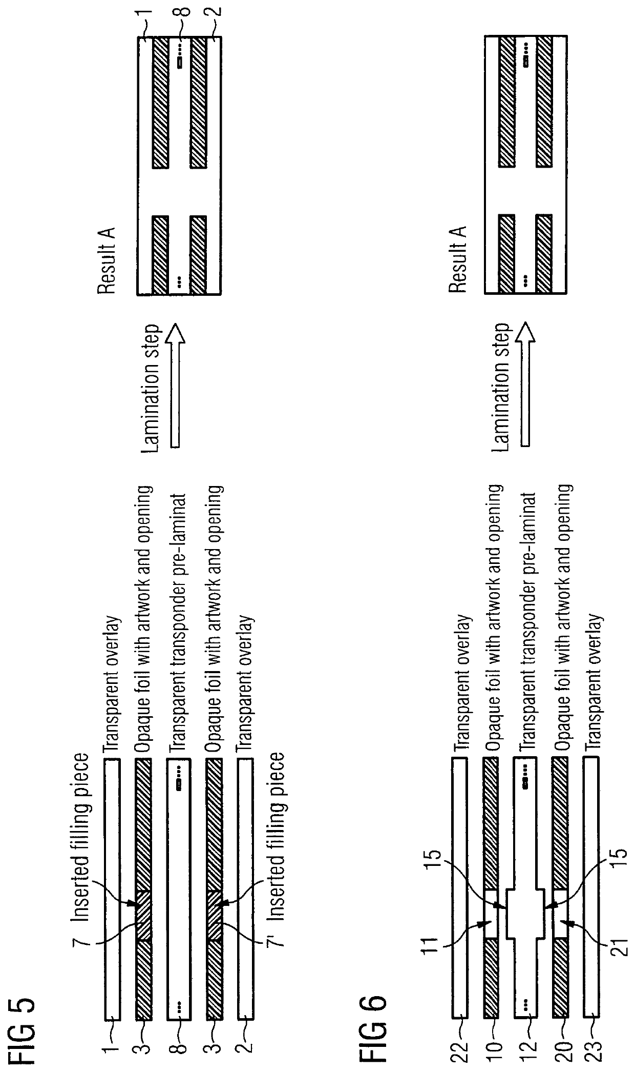 Method of manufacturing cards with a transparent window