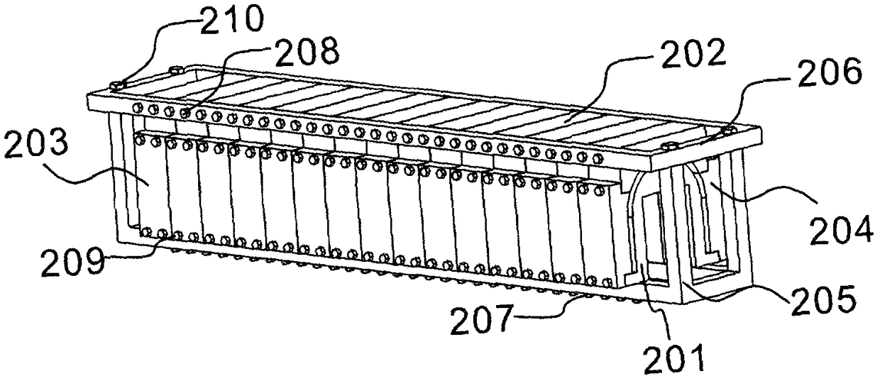 Sewing die and method for strip-shaped composite preform