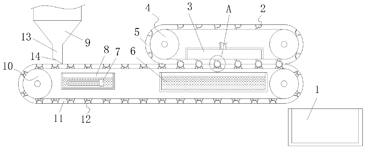 Rapid polishing device for rice grains